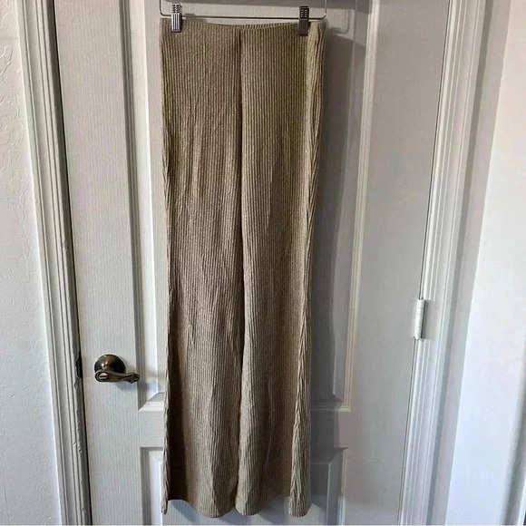 Sky & Sparrow Rib Cozy Flare Pull-on Pants Small - Picture 4 of 11